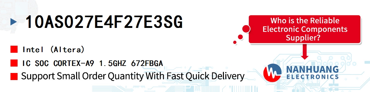 10AS027E4F27E3SG Altera IC SOC CORTEX-A9 1.5GHZ 672FBGA