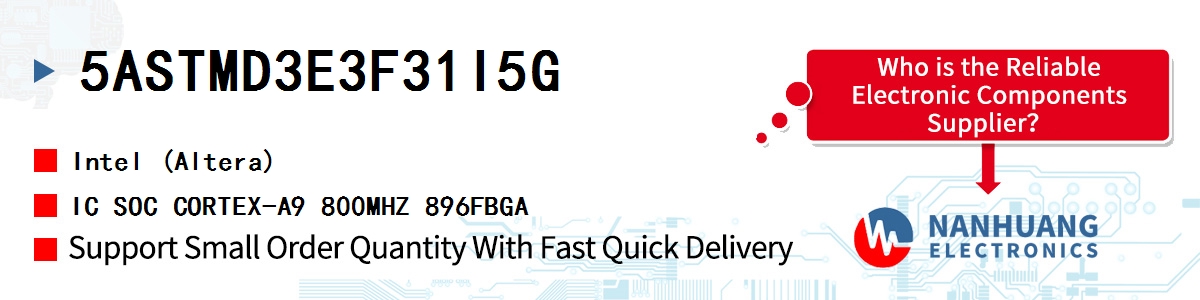 5ASTMD3E3F31I5G Altera IC SOC CORTEX-A9 800MHZ 896FBGA