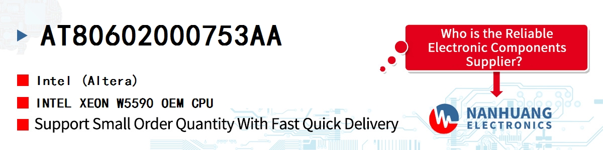AT80602000753AA Altera INTEL XEON W5590 OEM CPU