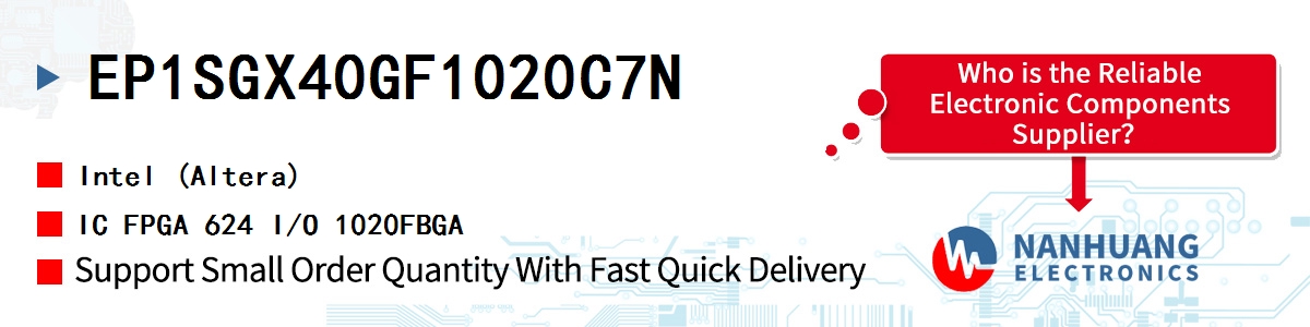 EP1SGX40GF1020C7N Altera IC FPGA 624 I/O 1020FBGA