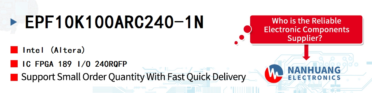 EPF10K100ARC240-1N Altera IC FPGA 189 I/O 240RQFP
