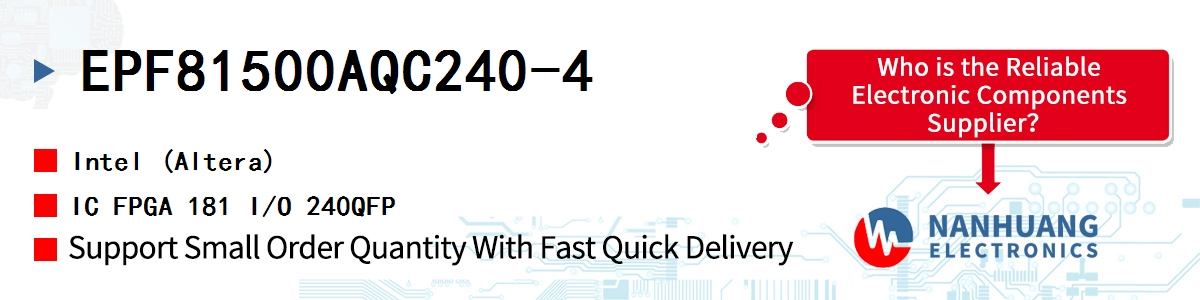 EPF81500AQC240-4 Altera IC FPGA 181 I/O 240QFP