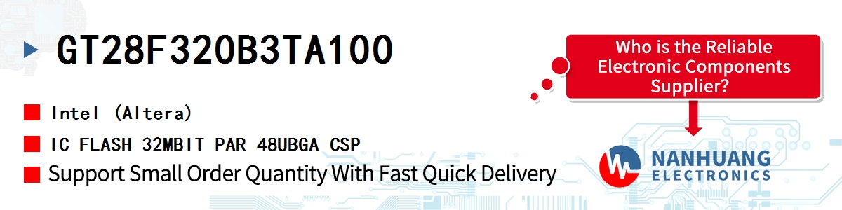 GT28F320B3TA100 Altera IC FLASH 32MBIT PAR 48UBGA CSP